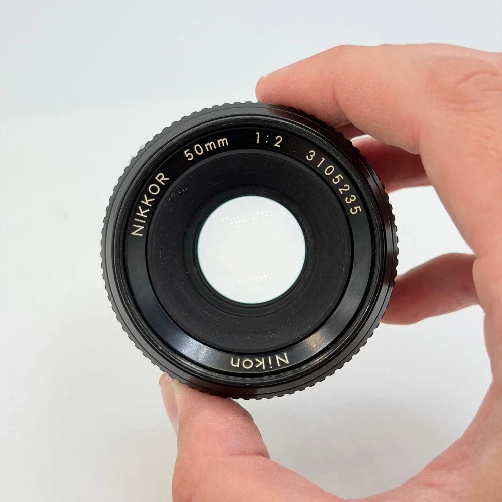 Nikon Nikkor 50mm f2 Ai Manual Focus Prime Lens with 52mm Tiffen UV Filter